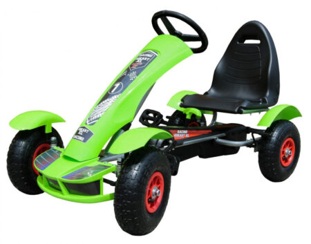 Gokart wyścigowy XL na pedały Zielony