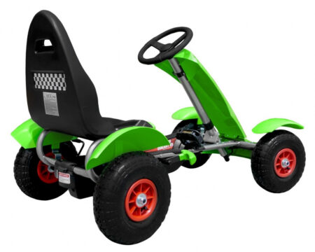 Gokart wyścigowy XL na pedały Zielony - obrazek 6