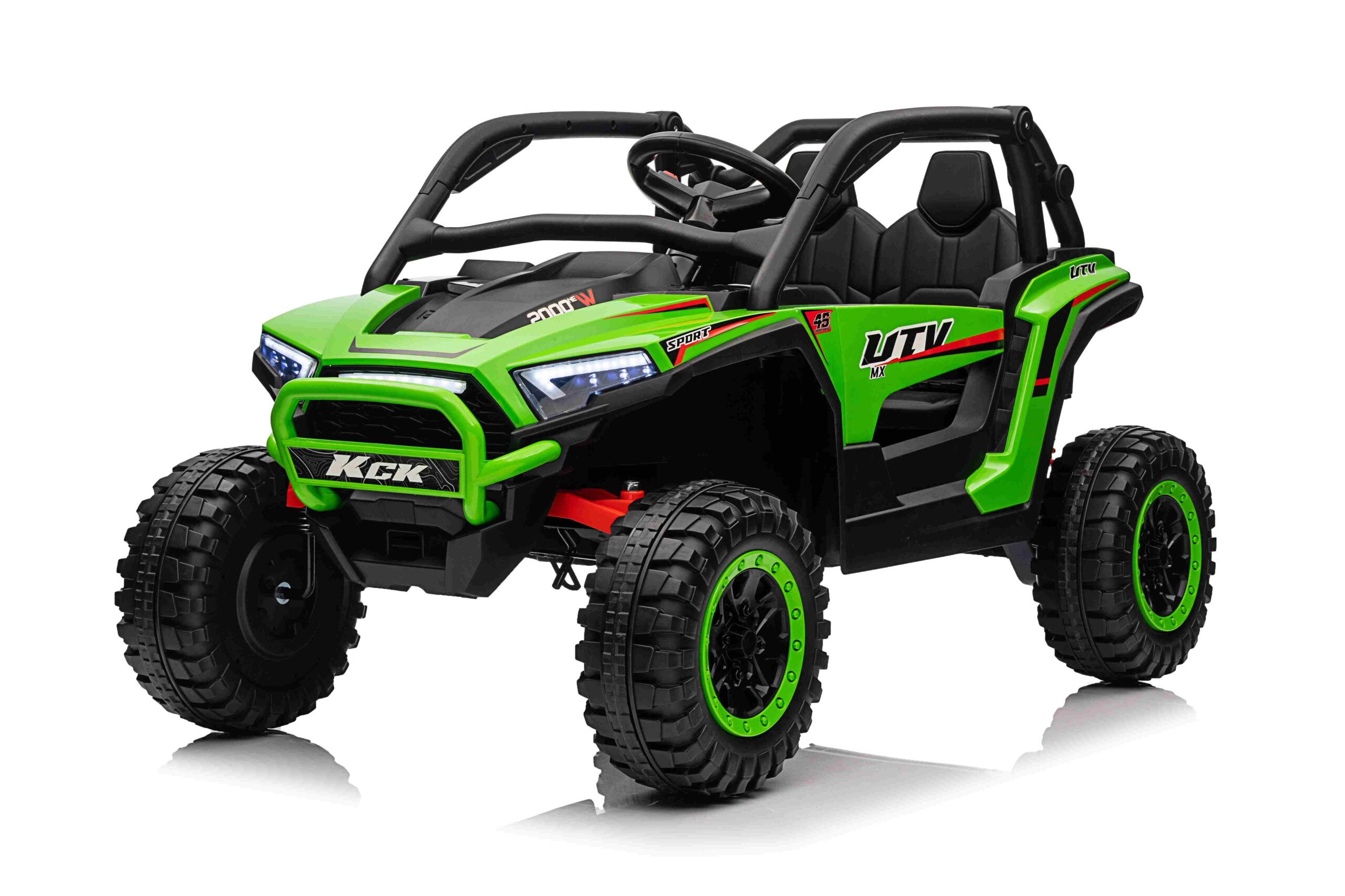 Buggy 4x4 KCK Zielony z Pilotem - Dziecięcy Pojazd Akumulatorowy z MP3, LED i Amortyzatorami, do 50 kg