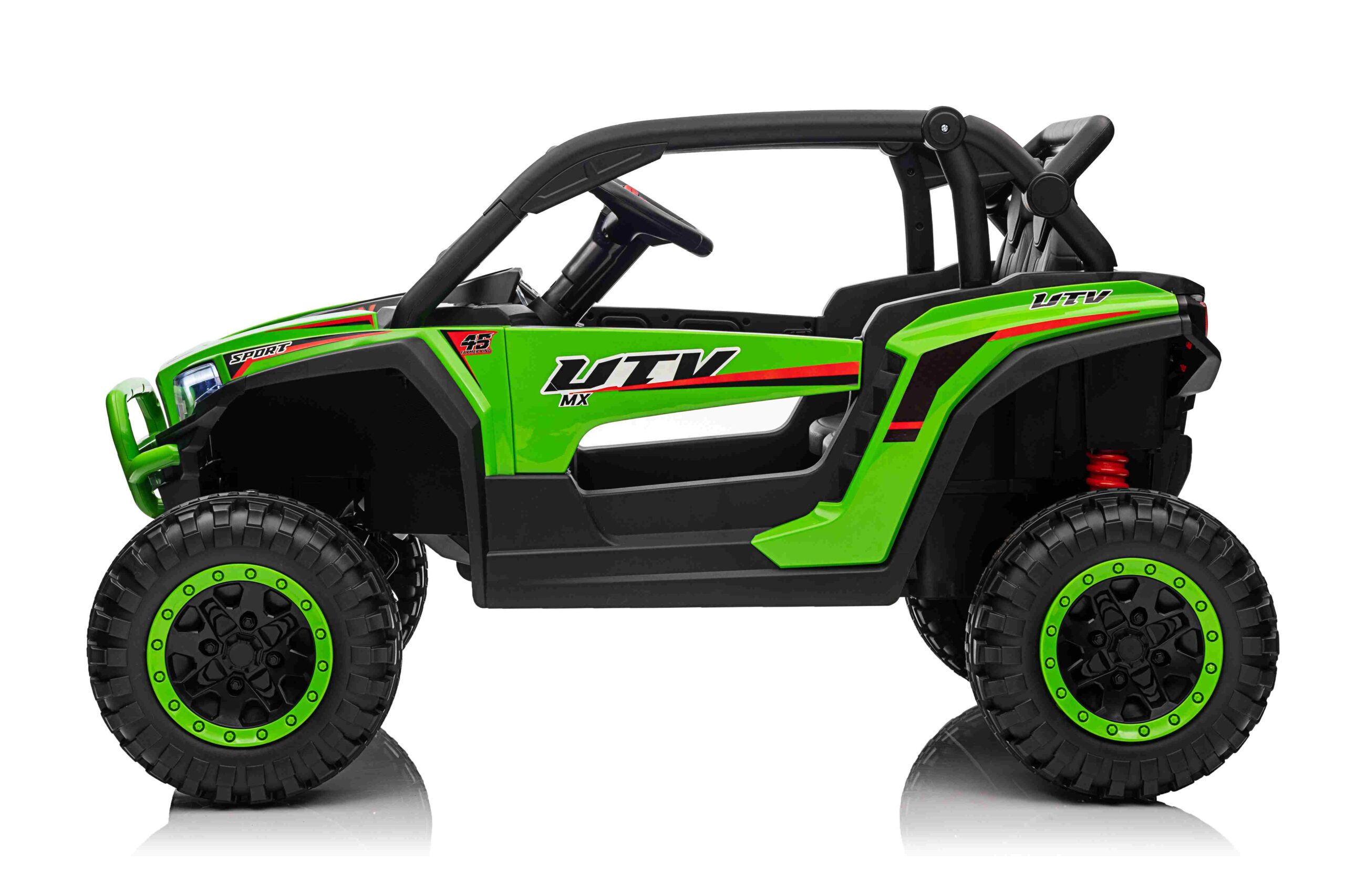Buggy 4x4 KCK Zielony z Pilotem - Dziecięcy Pojazd Akumulatorowy z MP3, LED i Amortyzatorami, do 50 kg - obrazek 6