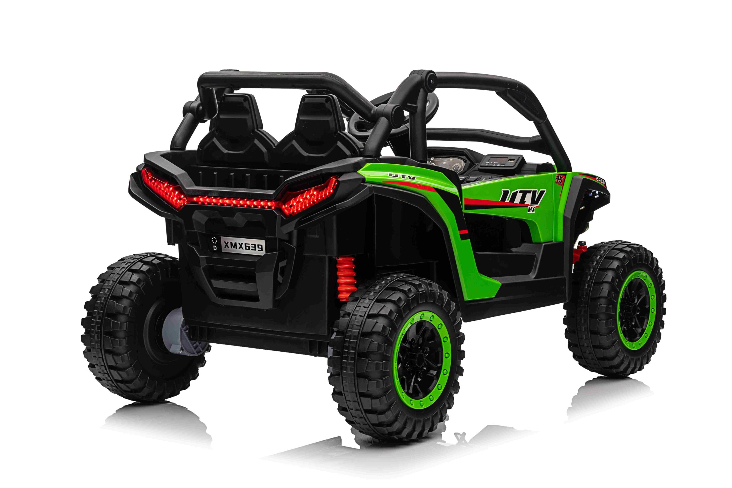 Buggy 4x4 KCK Zielony z Pilotem - Dziecięcy Pojazd Akumulatorowy z MP3, LED i Amortyzatorami, do 50 kg - obrazek 10