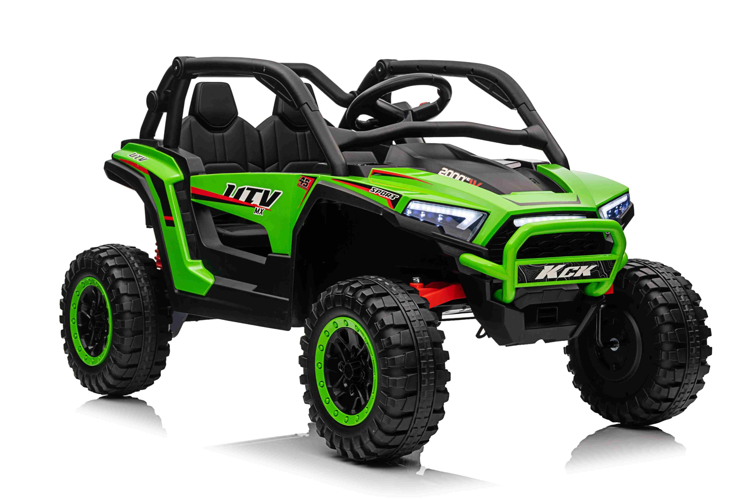 Buggy 4x4 KCK Zielony z Pilotem - Dziecięcy Pojazd Akumulatorowy z MP3, LED i Amortyzatorami, do 50 kg - obrazek 4