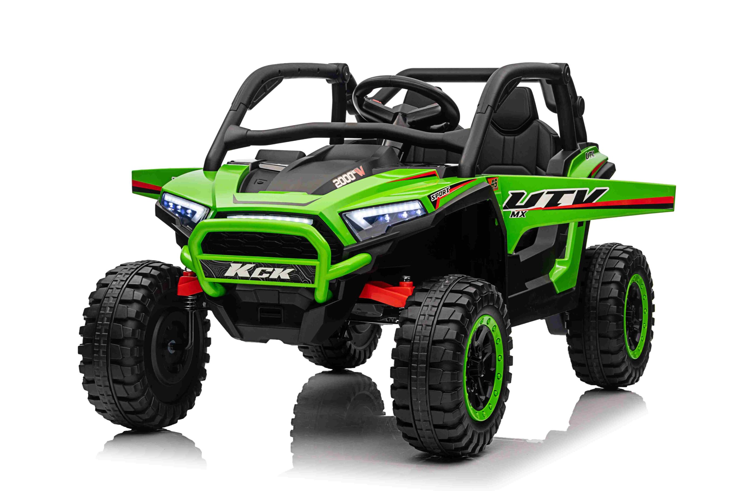 Buggy 4x4 KCK Zielony z Pilotem - Dziecięcy Pojazd Akumulatorowy z MP3, LED i Amortyzatorami, do 50 kg - obrazek 5