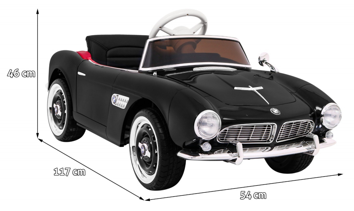 BMW 507 Retro Czarny - obrazek 2