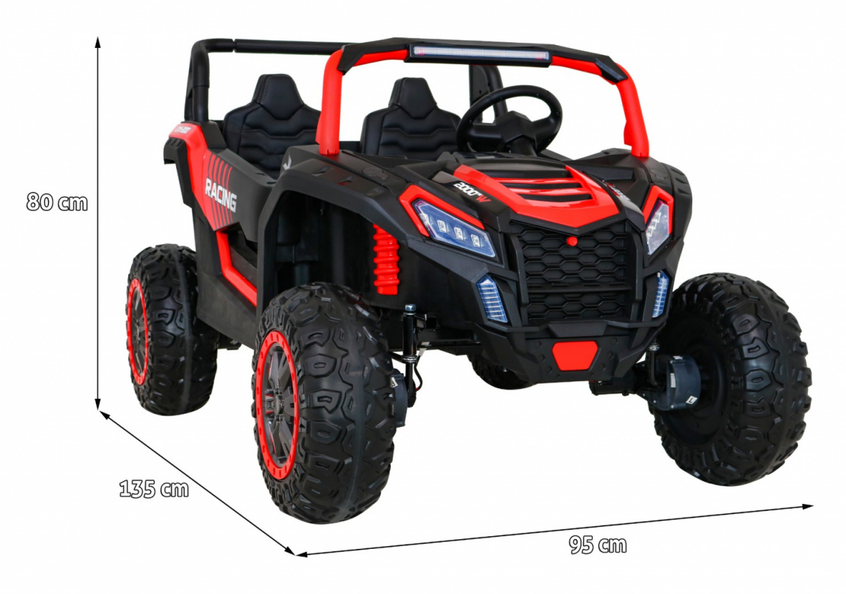 Buggy UTV 2000M Racing CZERWONY XL - obrazek 2