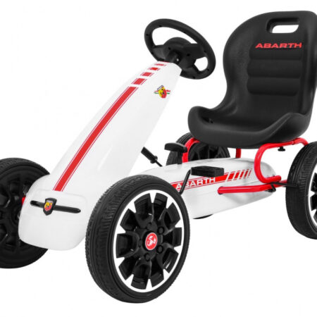 Gokart ABARTH na pedały Biały