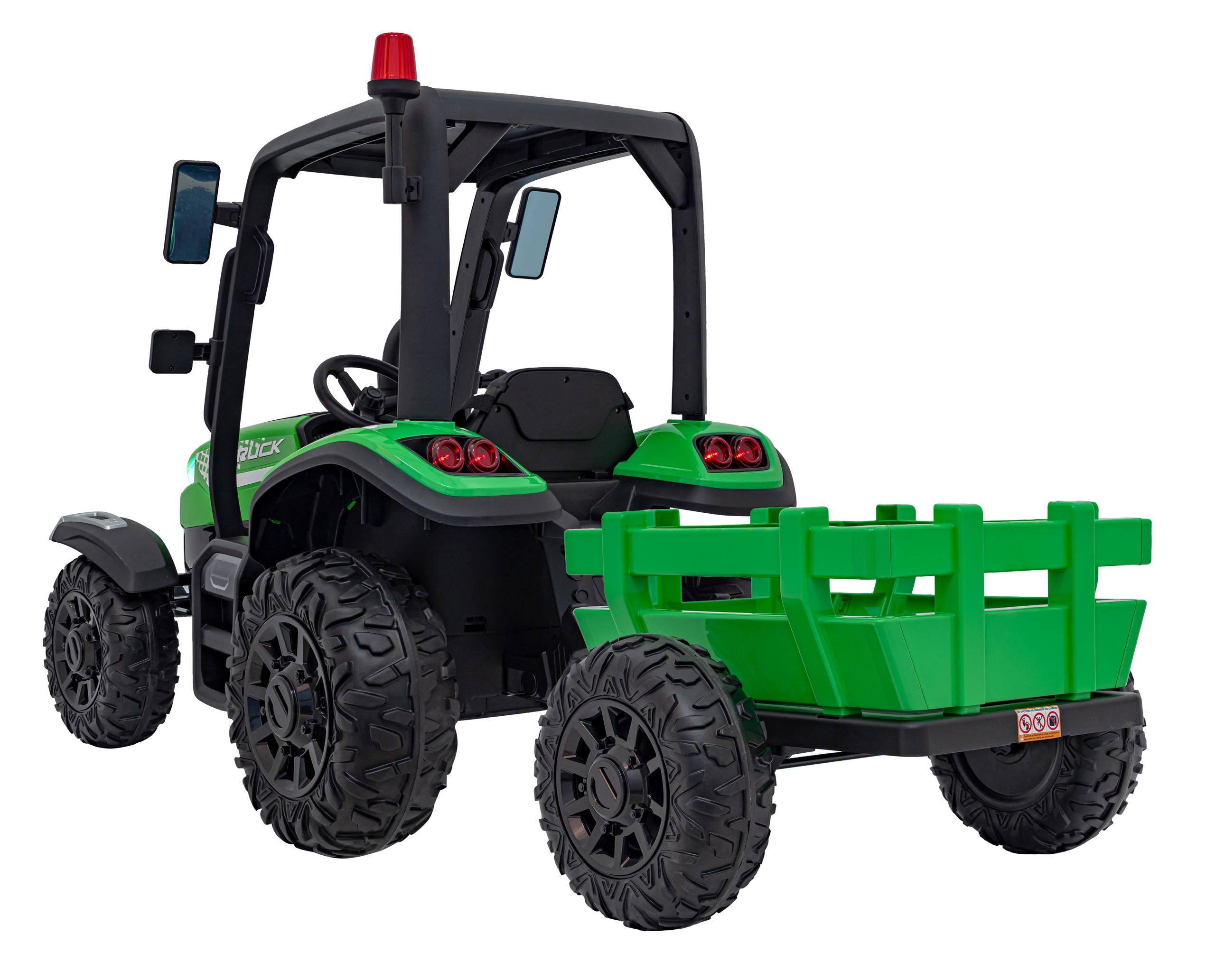 Traktor BLAST Z Przyczepką Zielony - obrazek 8
