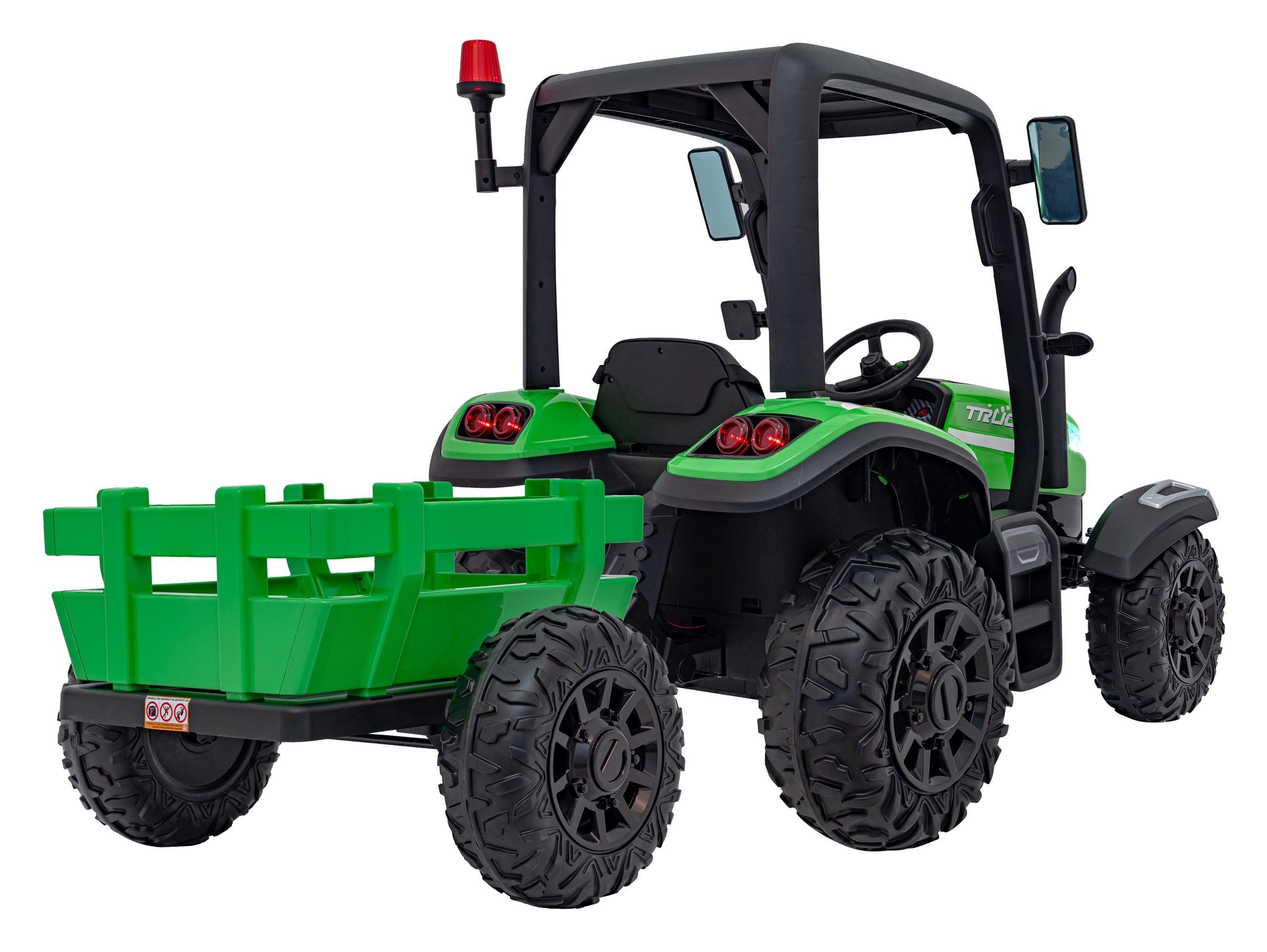 Traktor BLAST Z Przyczepką Zielony - obrazek 12
