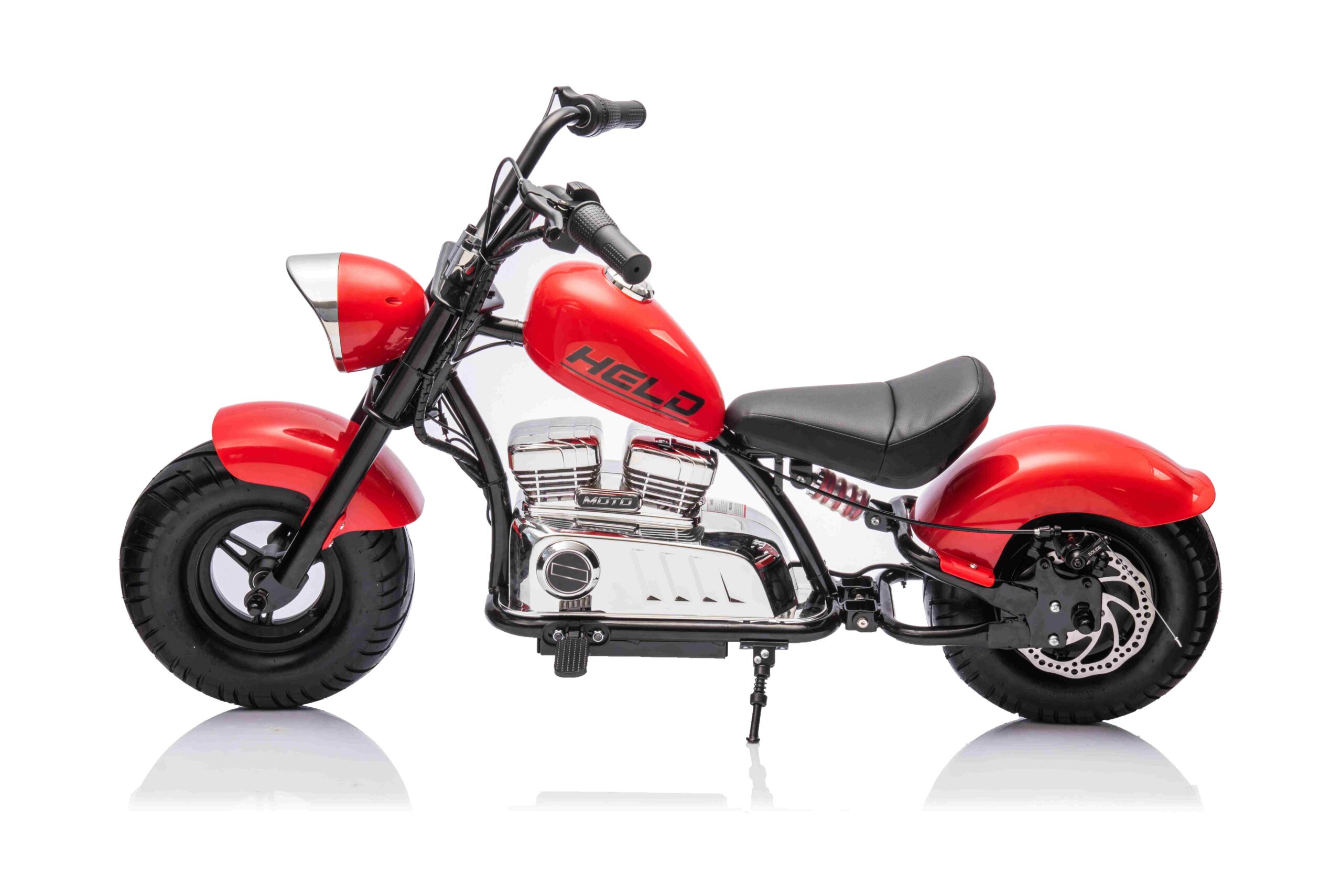 Motor Chopper Warrior Czerwony - obrazek 4