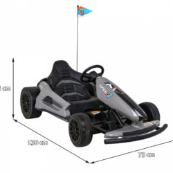 Gokart Speed 7 Drift King Szary wymiary