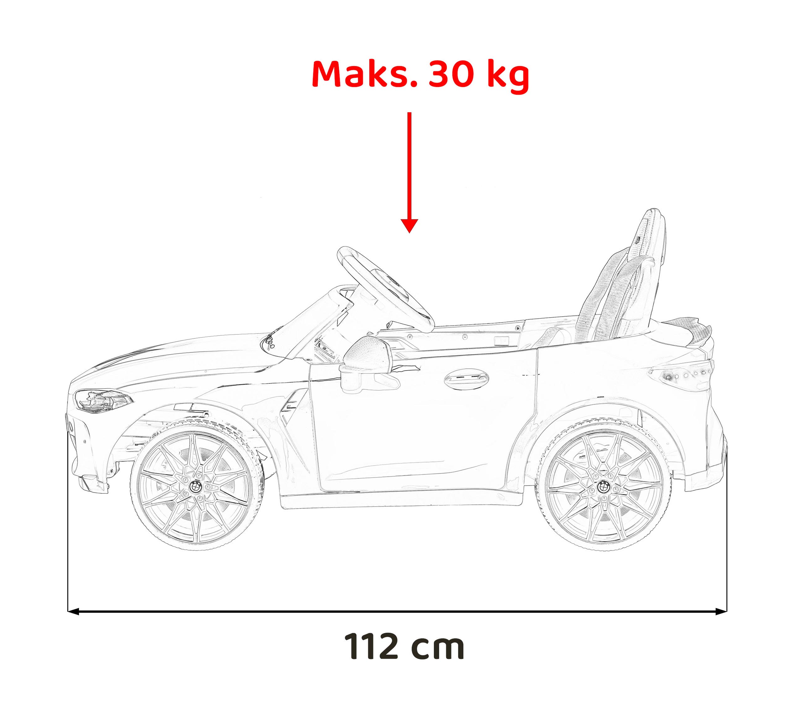Pojazd BMW M4 Niebieski Na akumulator dla dzieci - obrazek 8