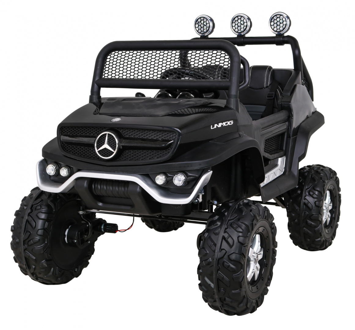 Mercedes Benz Unimog M Czarny na akumulator dla dzieci
