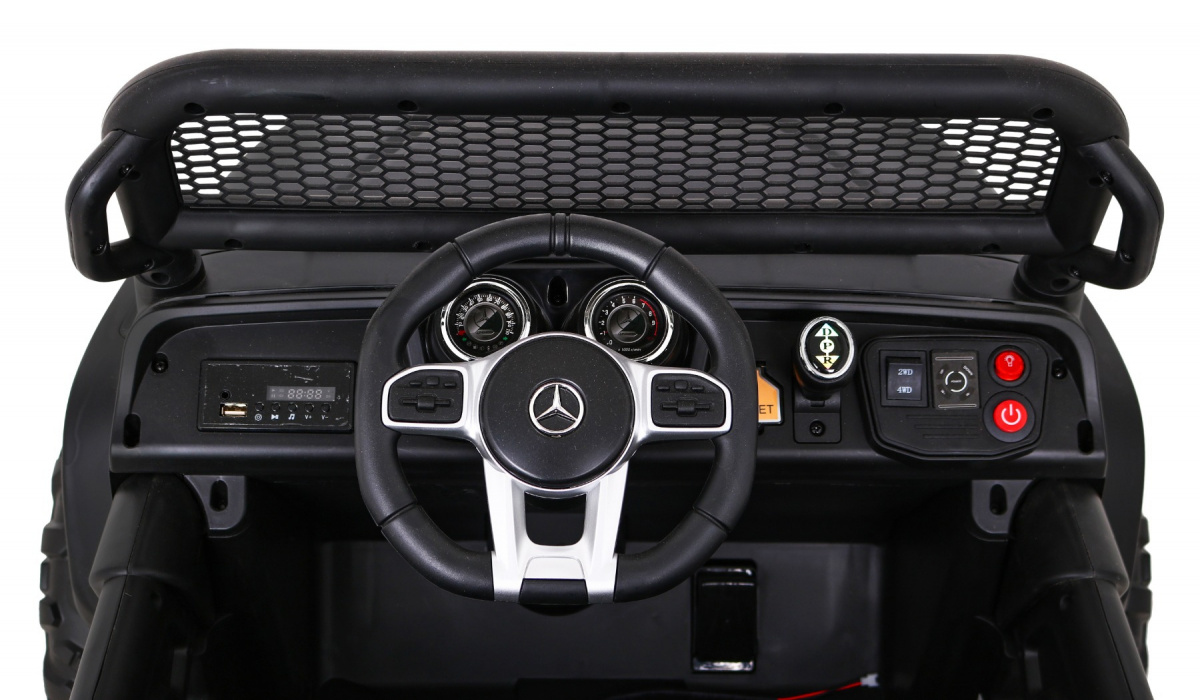 Mercedes Benz Unimog M Czarny na akumulator dla dzieci - obrazek 8