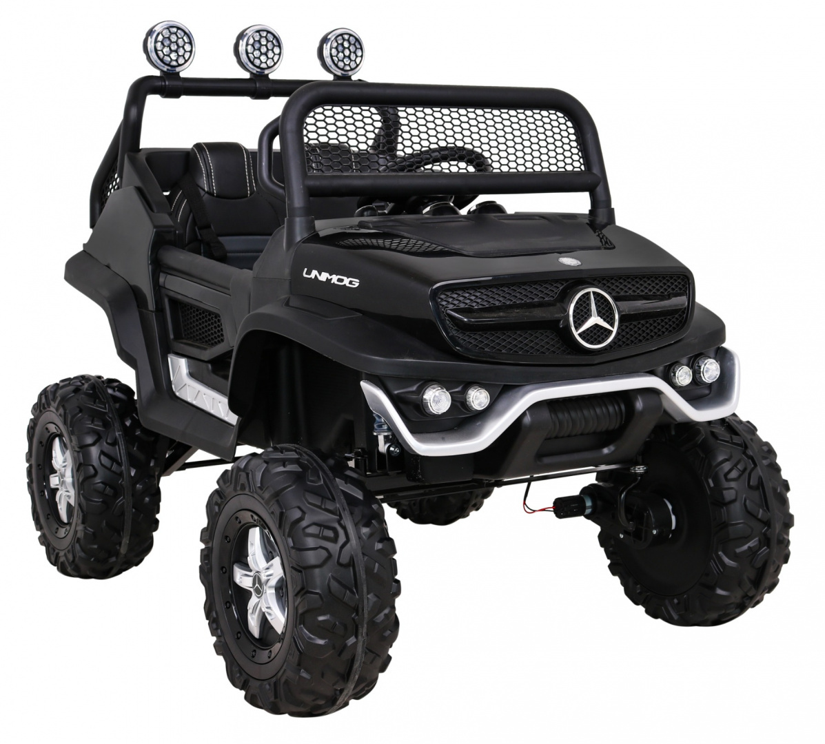 Mercedes Benz Unimog M Czarny na akumulator dla dzieci - obrazek 10