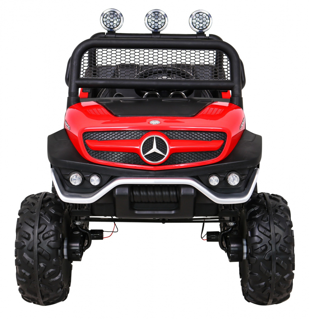 Mercedes Benz Unimog M Czerwony na akumulator dla dzieci - obrazek 3