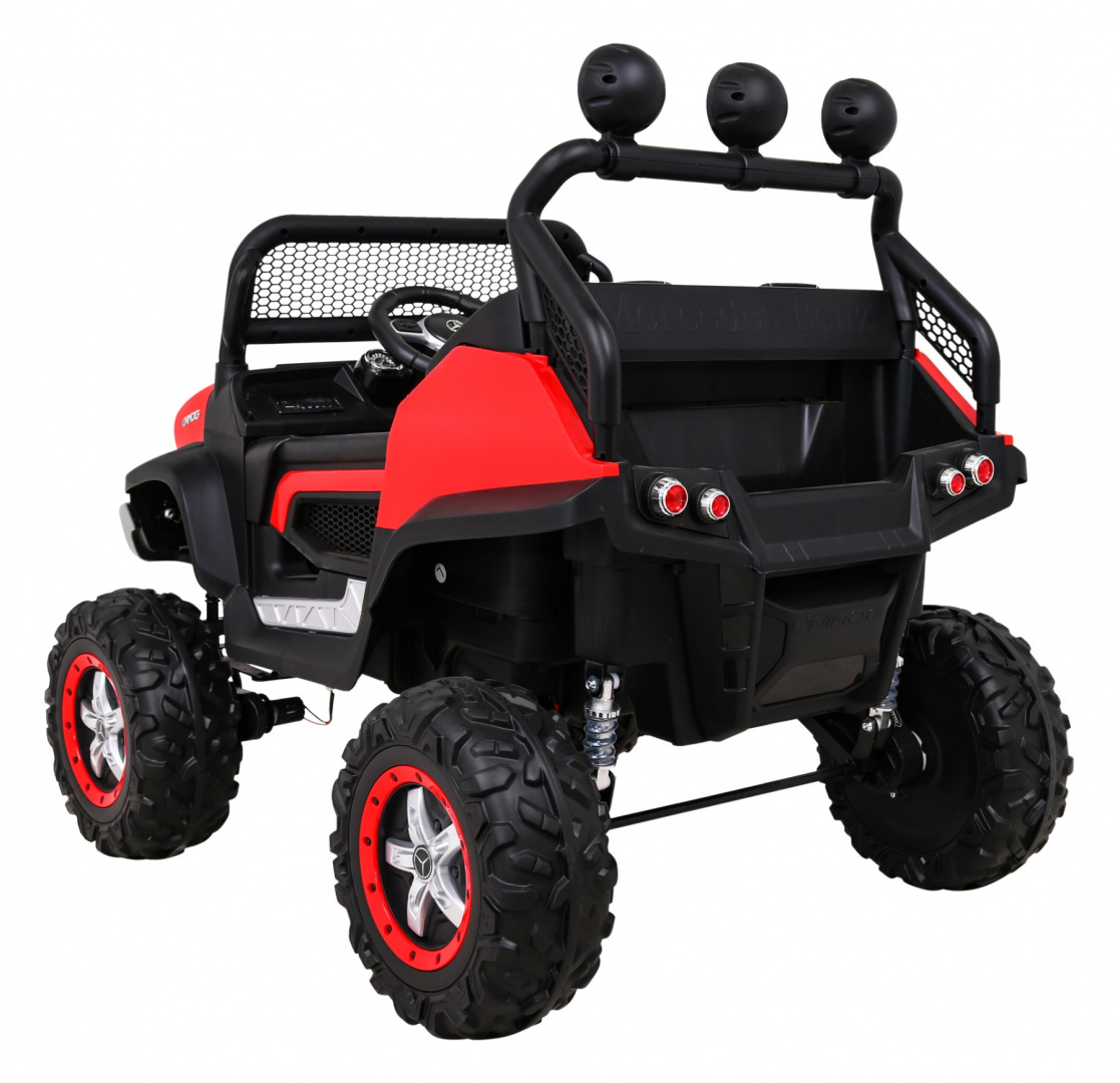 Mercedes Benz Unimog M Czerwony na akumulator dla dzieci - obrazek 5