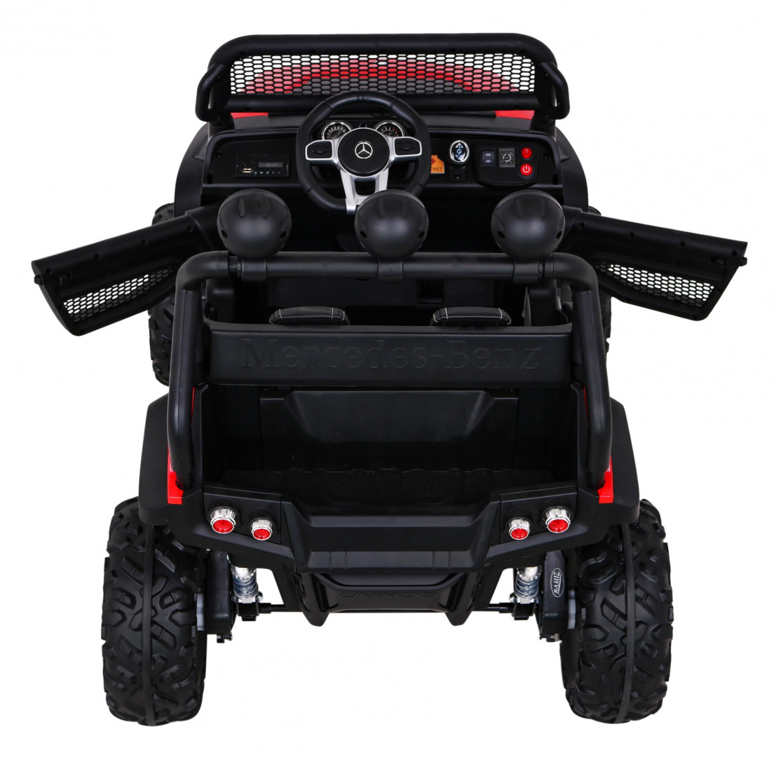 Mercedes Benz Unimog M Czerwony na akumulator dla dzieci - obrazek 7