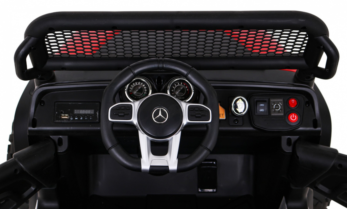 Mercedes Benz Unimog M Czerwony na akumulator dla dzieci - obrazek 8
