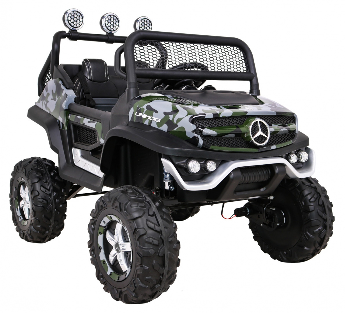 Mercedes Benz Unimog M Lakier Moro na akumulator dla dzieci - obrazek 9