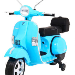 Skuter Piaggio Vespa Niebieski na akumulator dla dzieci