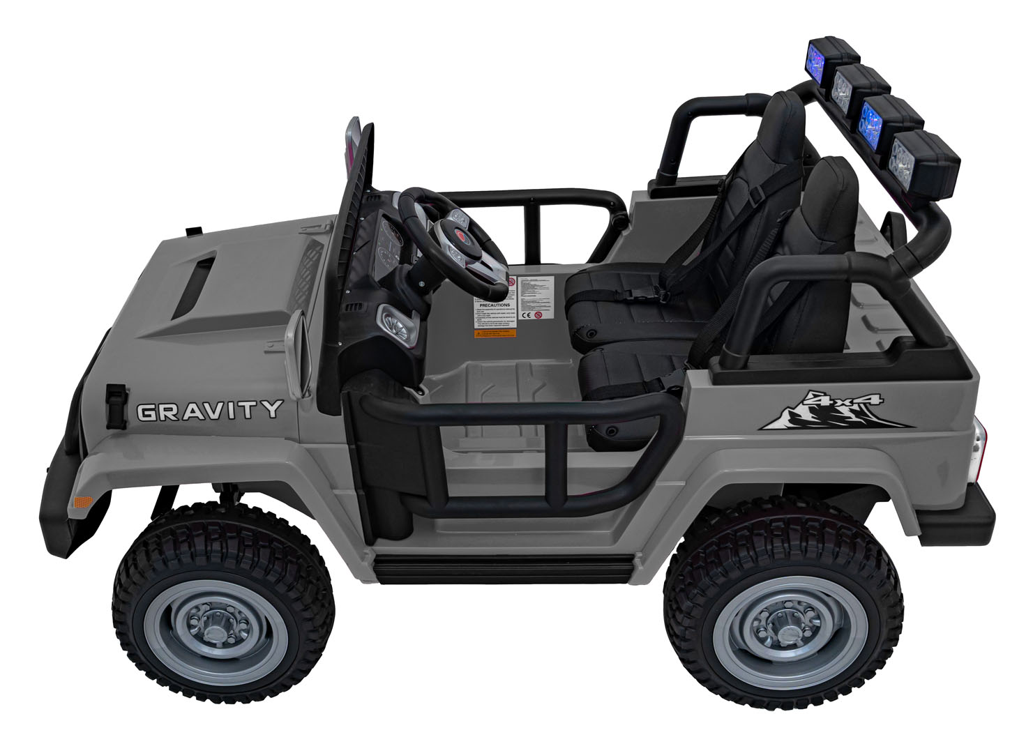 Pojazd Off Road WARPATH Gravity Szary na akumulator dla dzieci - obrazek 5