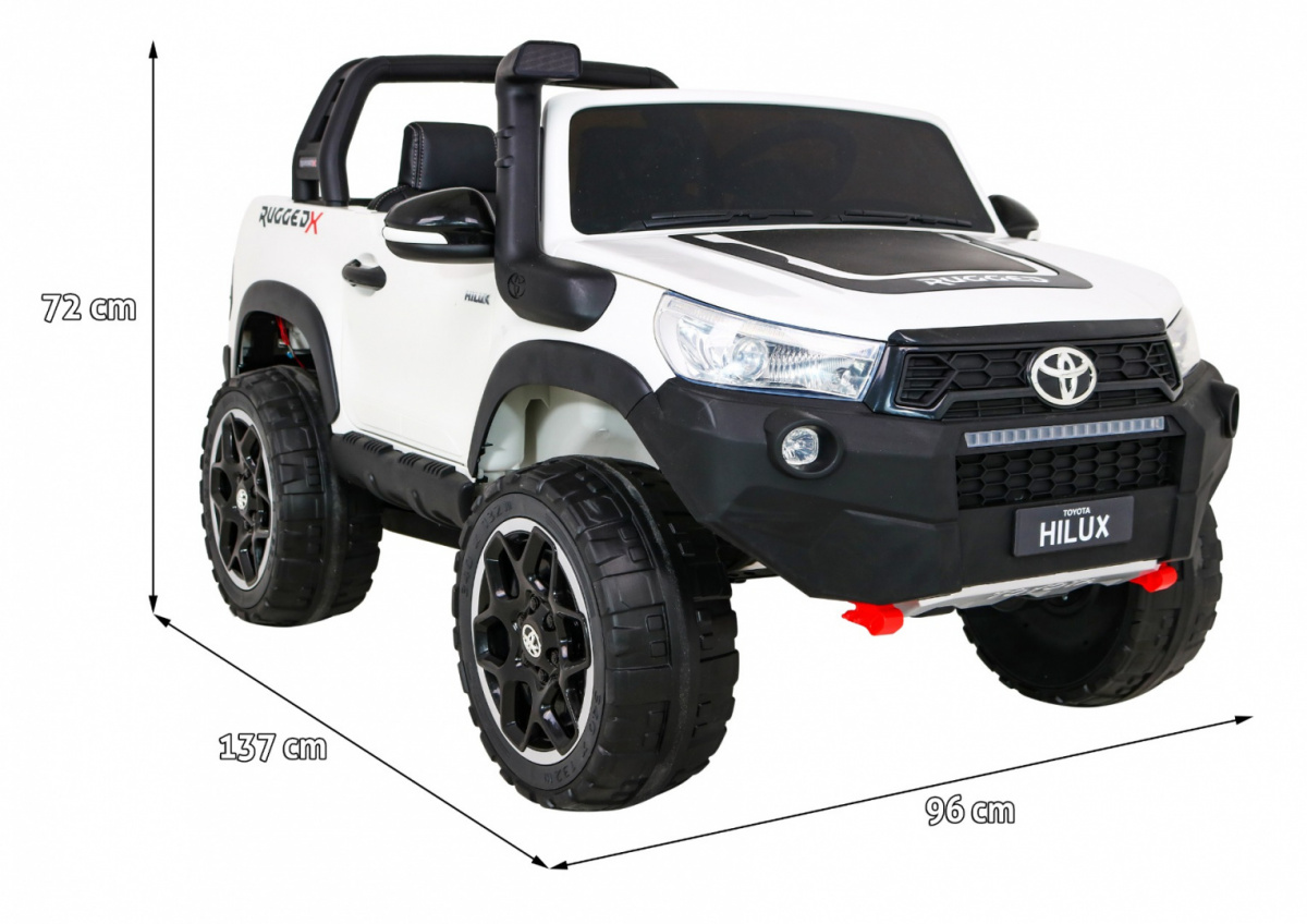 Toyota Hilux Biała 4x4 Autko na akumulator dla dzieci - obrazek 3