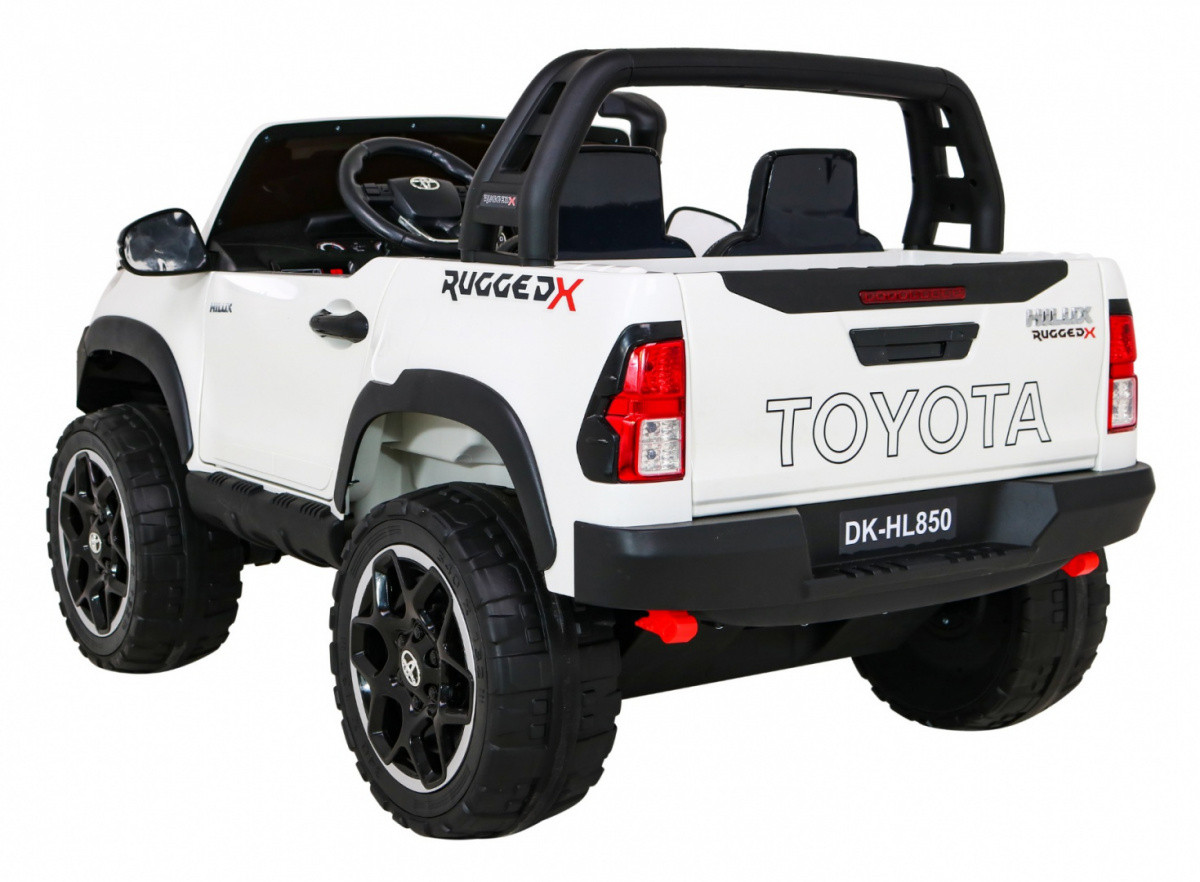 Toyota Hilux Biała 4x4 Autko na akumulator dla dzieci - obrazek 5