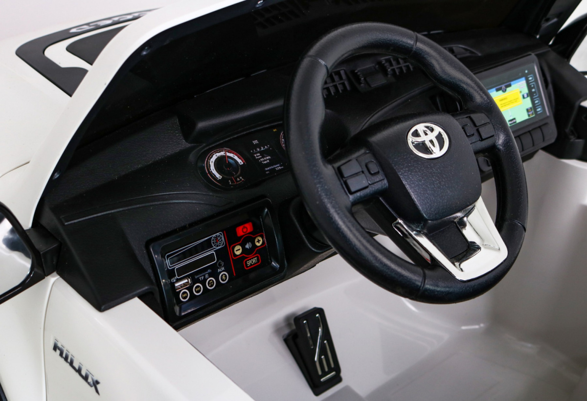 Toyota Hilux Biała 4x4 Autko na akumulator dla dzieci - obrazek 14