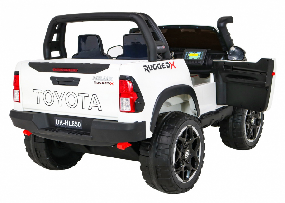 Toyota Hilux Biała 4x4 Autko na akumulator dla dzieci - obrazek 8