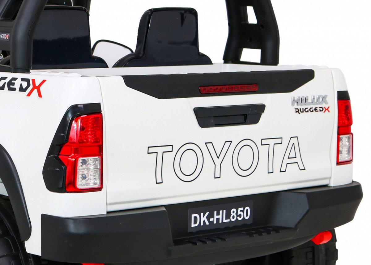 Toyota Hilux Biała 4x4 Autko na akumulator dla dzieci - obrazek 10