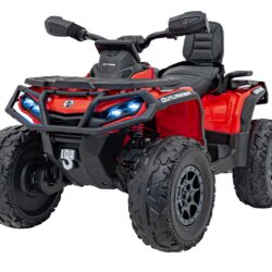 Quad Can Am Outlander ATV z Pilotem Czerwony na akumulator dla dzieci