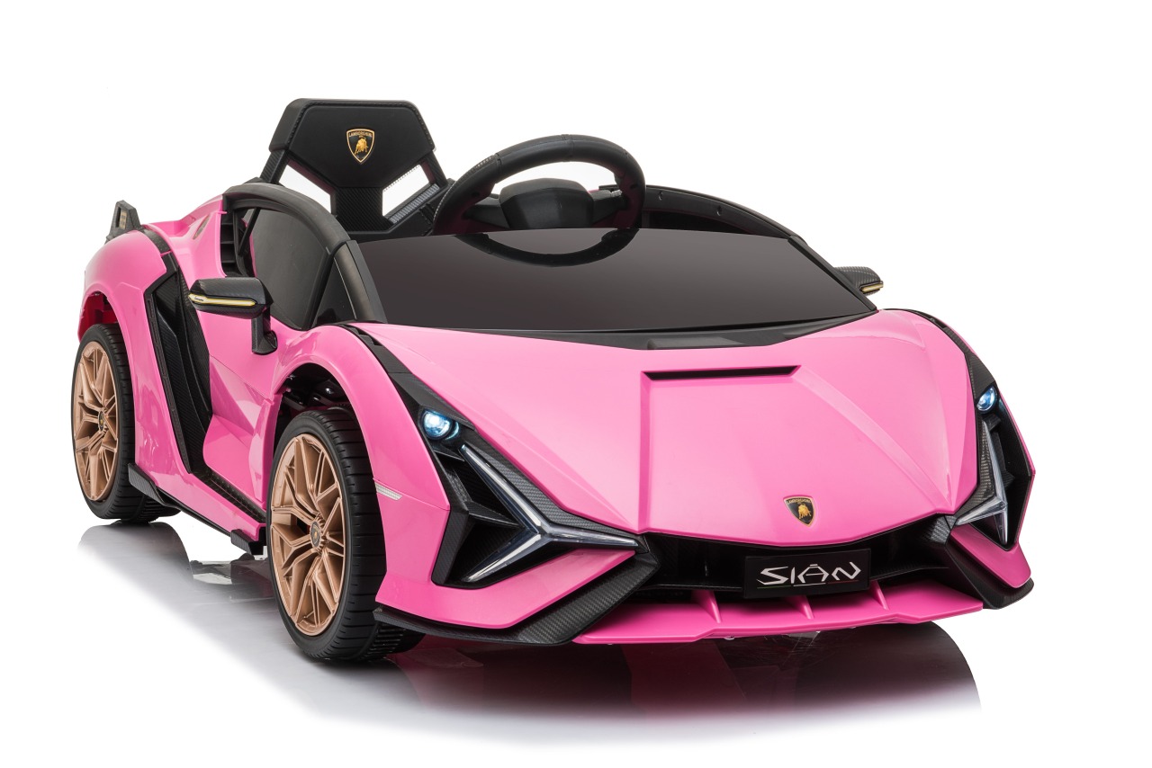 Lamborghini SIAN M Różowy samochód na akumulator dla dzieci - obrazek 6