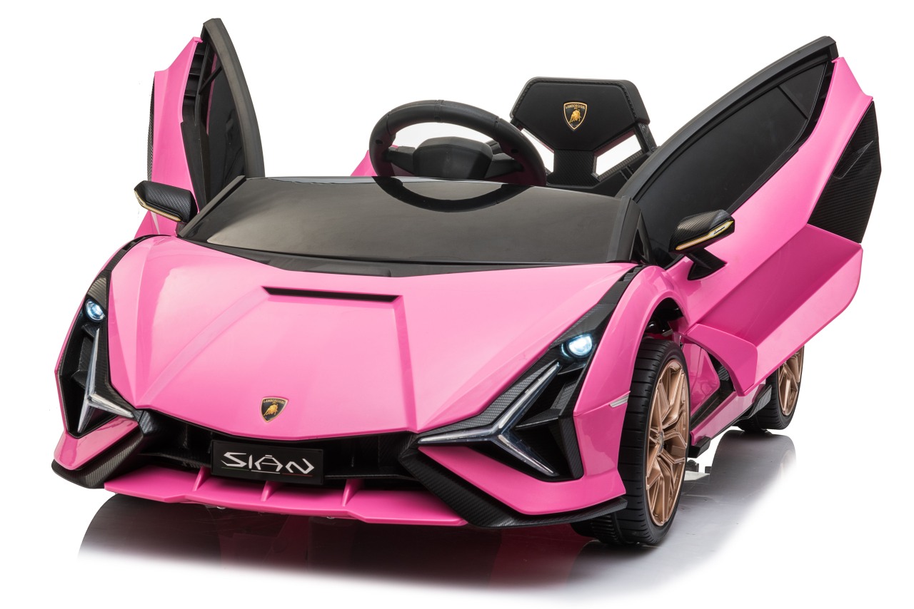 Lamborghini SIAN M Różowy samochód na akumulator dla dzieci - obrazek 2