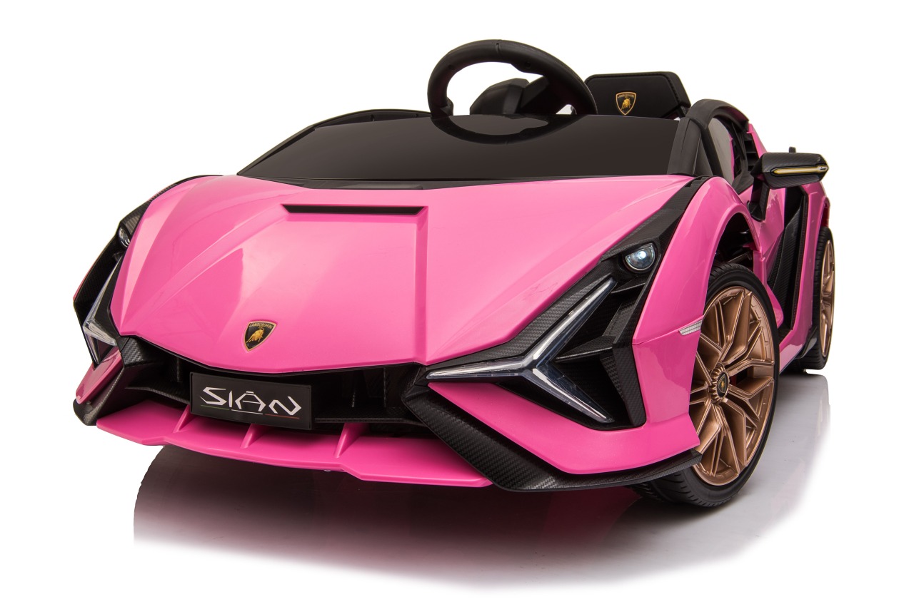 Lamborghini SIAN M Różowy samochód na akumulator dla dzieci