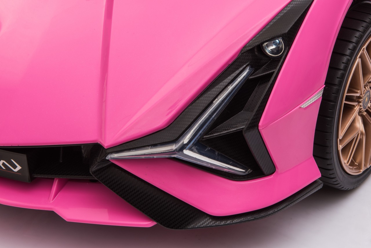 Lamborghini SIAN M Różowy samochód na akumulator dla dzieci - obrazek 7