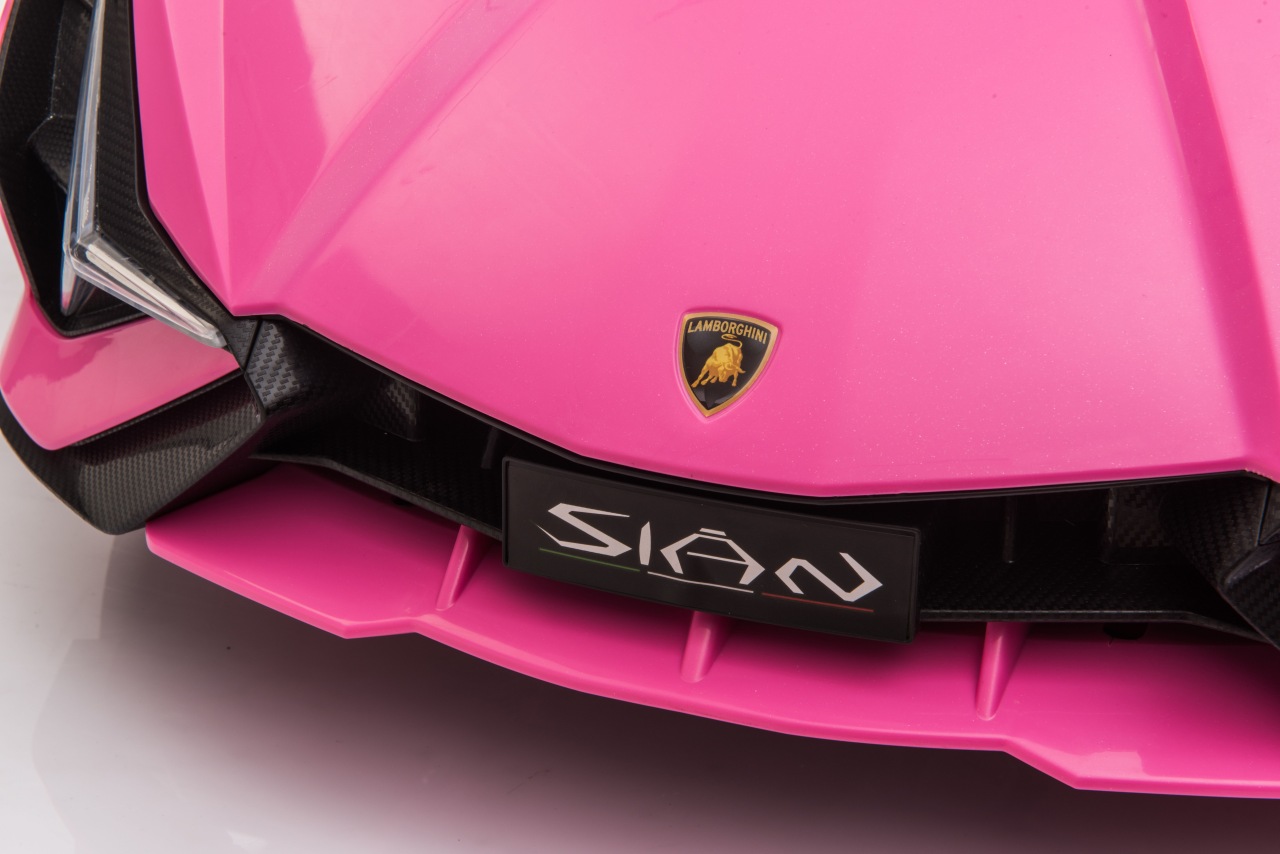 Lamborghini SIAN M Różowy samochód na akumulator dla dzieci - obrazek 8