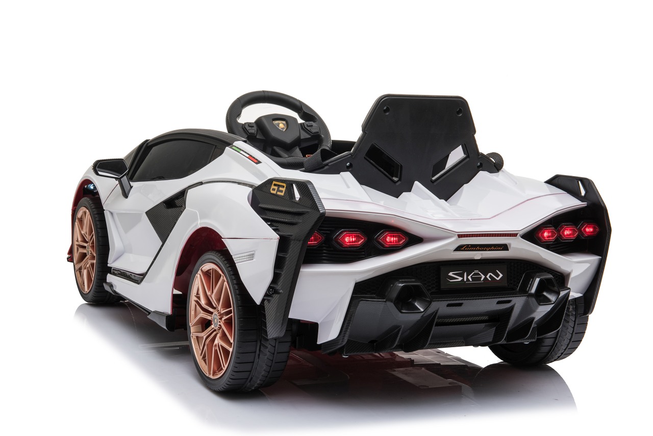 Lamborghini SIAN M Biały samochód na akumulator dla dzieci - obrazek 4