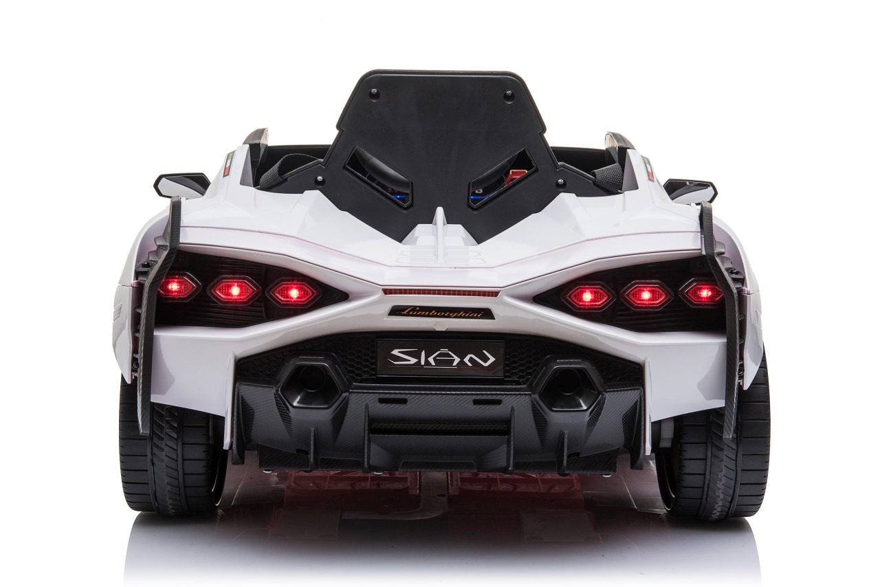 Lamborghini SIAN M Biały samochód na akumulator dla dzieci - obrazek 5