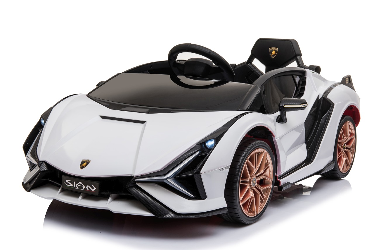 Lamborghini SIAN M Biały samochód na akumulator dla dzieci