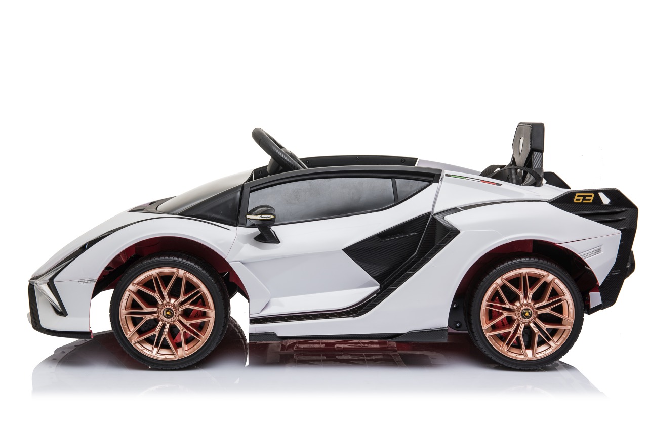 Lamborghini SIAN M Biały samochód na akumulator dla dzieci - obrazek 3