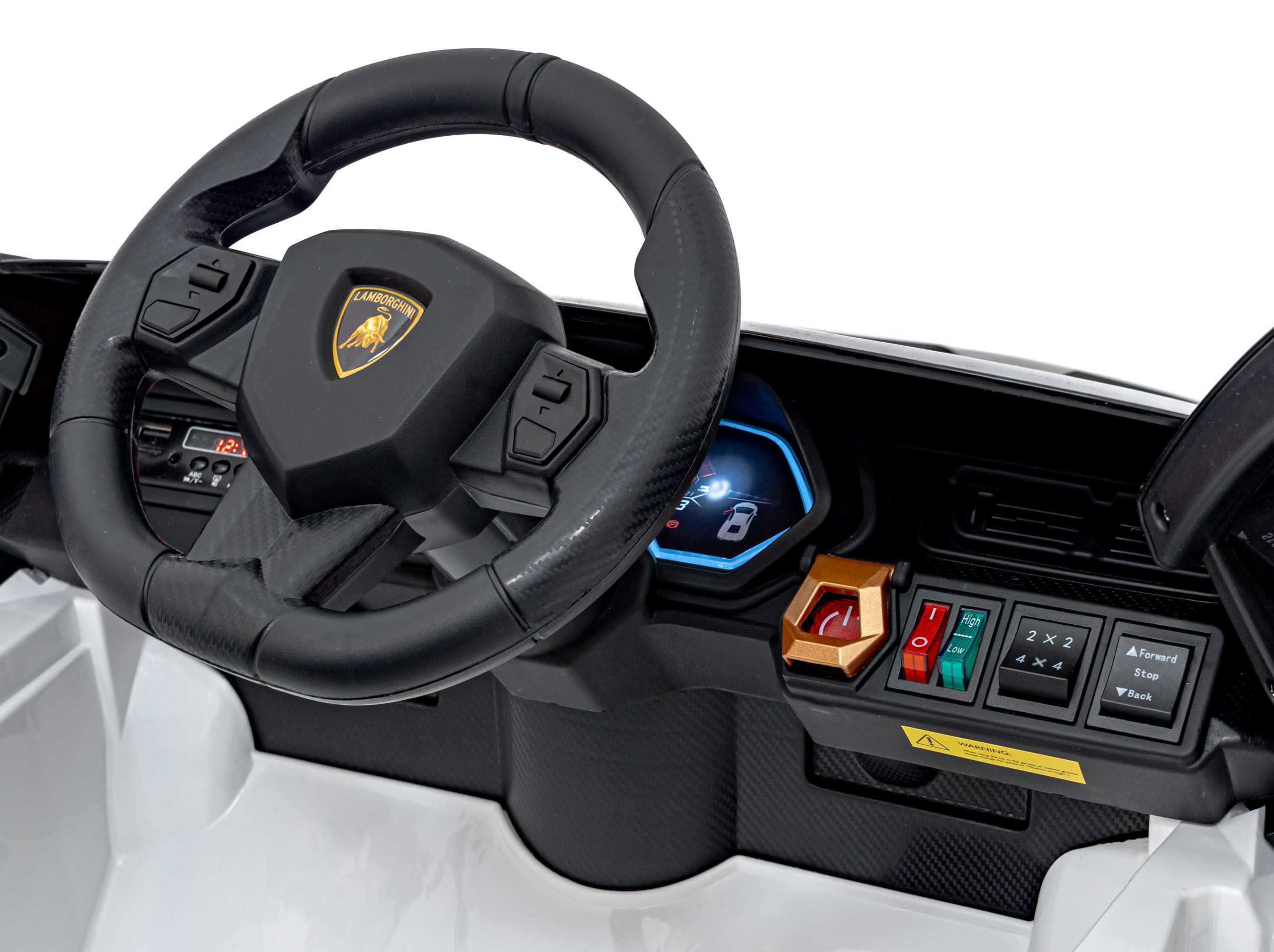 Lamborghini SIAN M Biały samochód na akumulator dla dzieci - obrazek 9