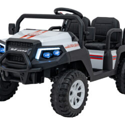 Pick-Up Champion Biały 4-osobowy pojazd terenowy na akumulator dla dzieci