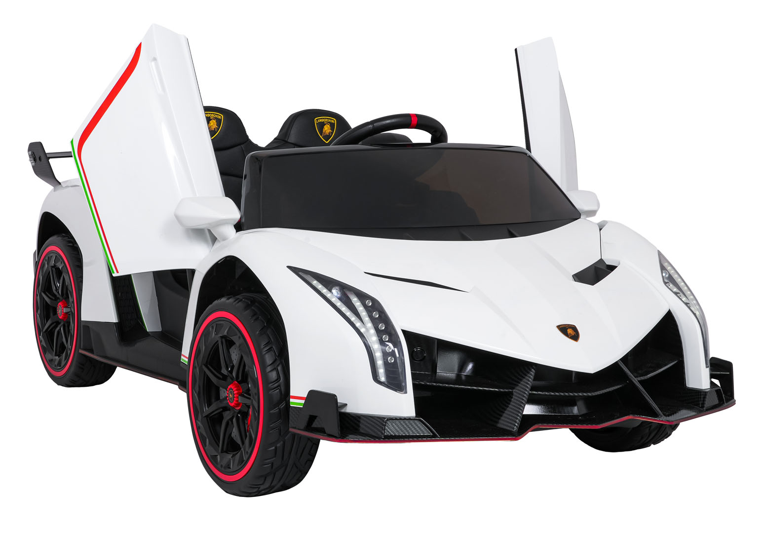Lamborghini Veneno Biały samochód na akumulator dla dzieci - obrazek 8