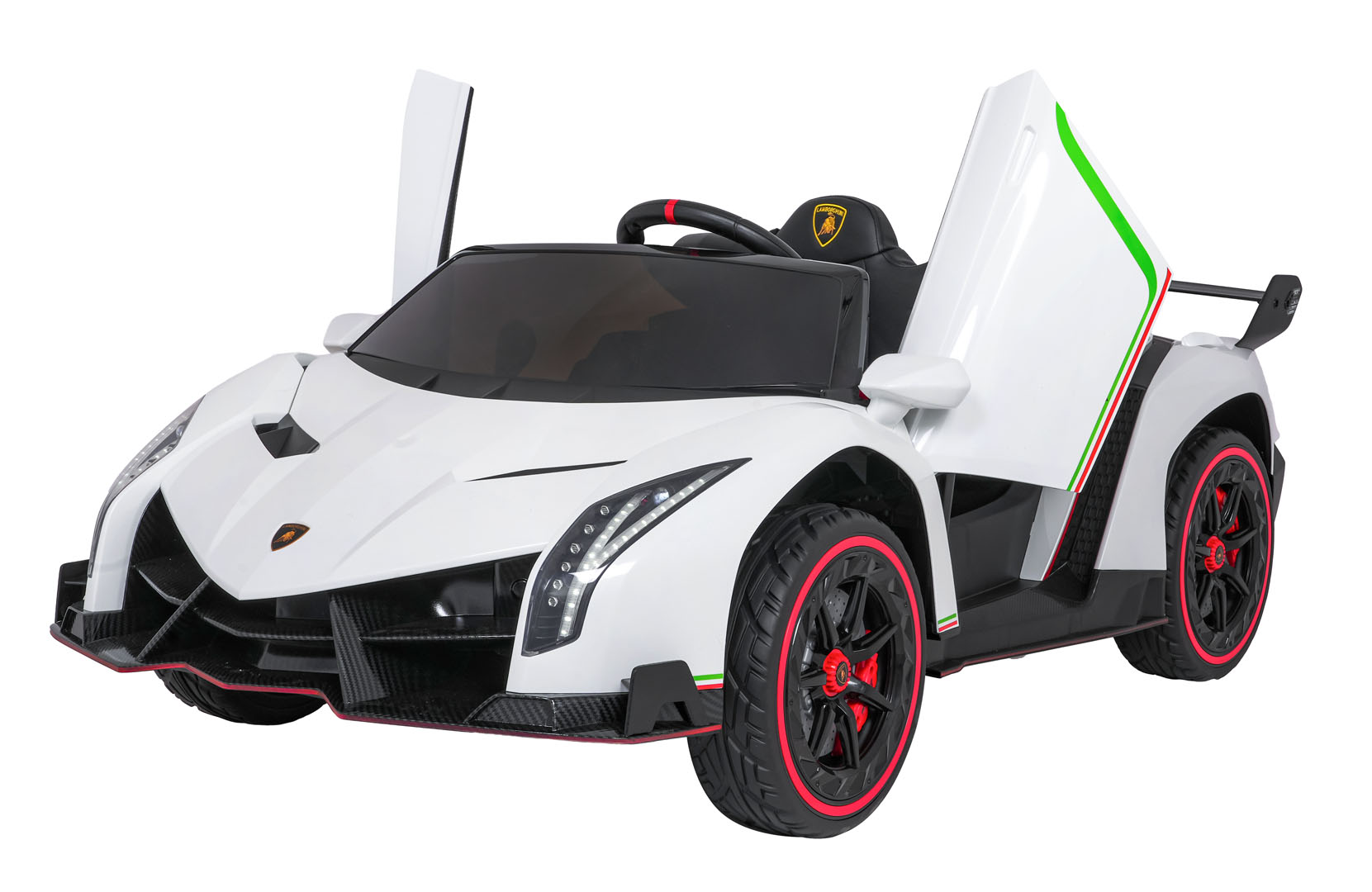 Lamborghini Veneno Biały samochód na akumulator dla dzieci