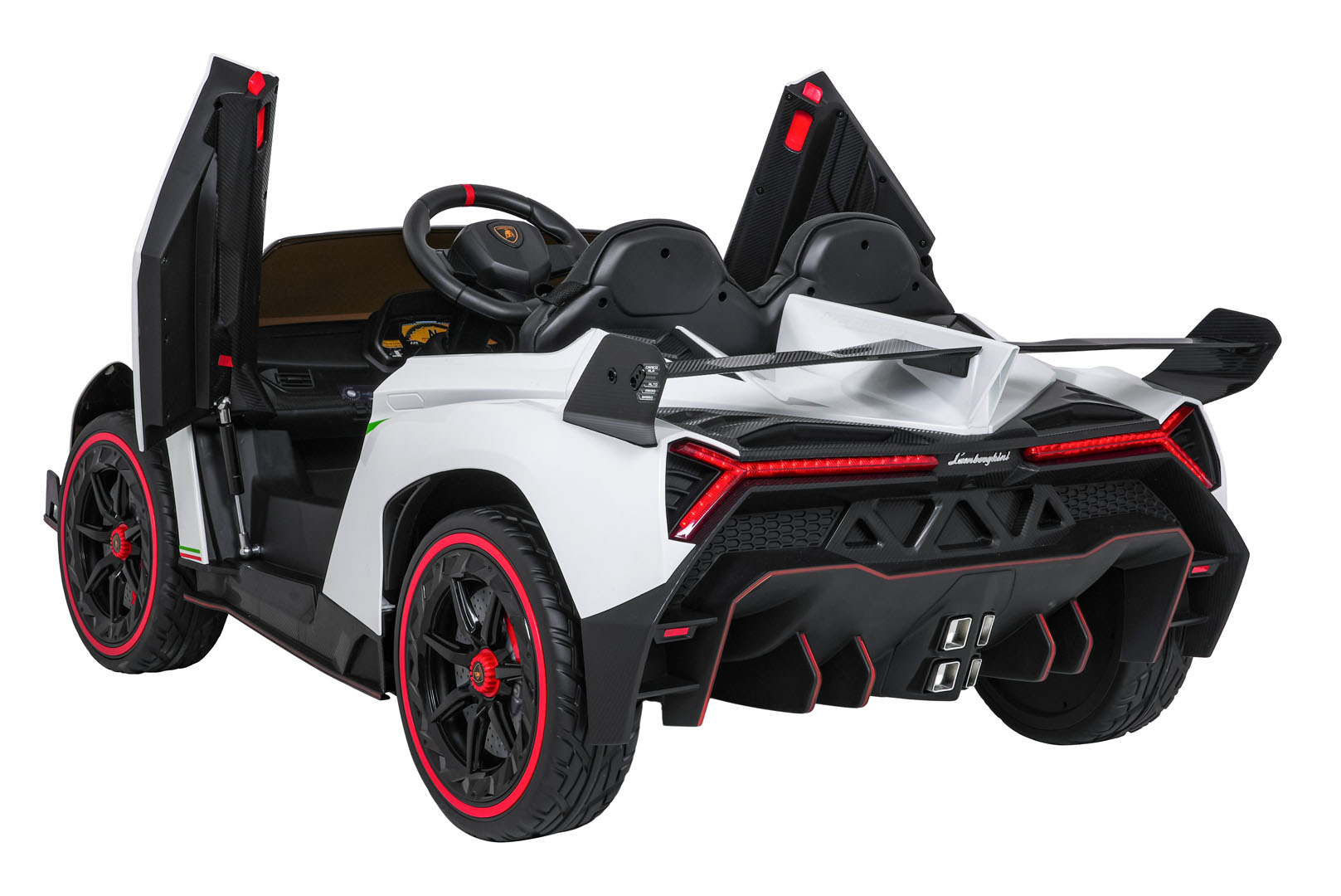 Lamborghini Veneno Biały samochód na akumulator dla dzieci - obrazek 5