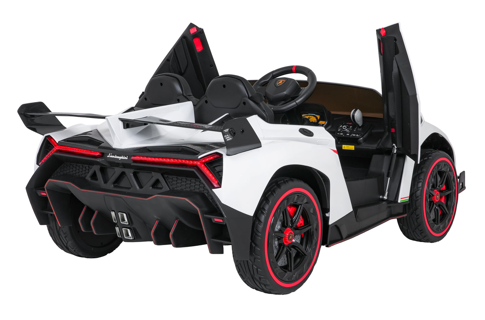 Lamborghini Veneno Biały samochód na akumulator dla dzieci - obrazek 7