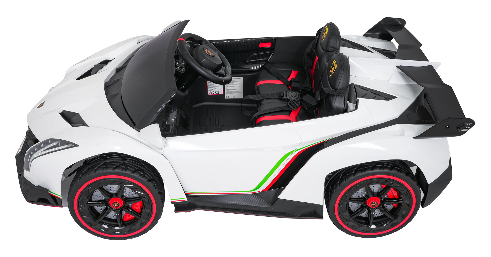 Lamborghini Veneno Biały samochód na akumulator dla dzieci - obrazek 4