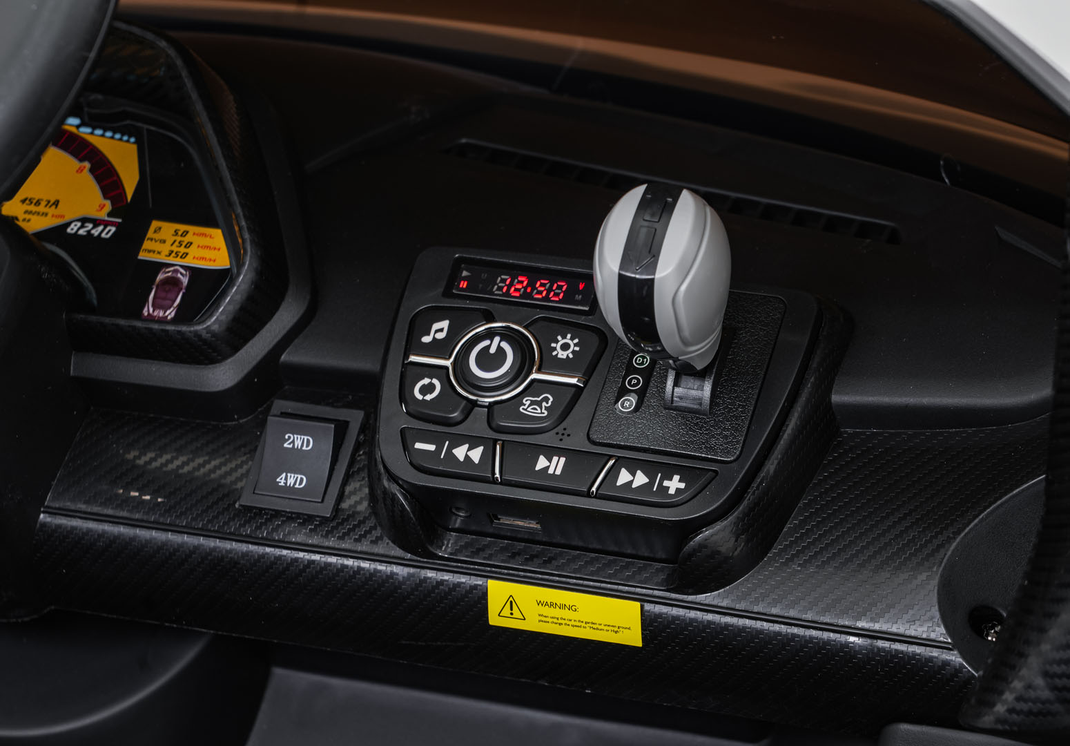 Lamborghini Veneno Biały samochód na akumulator dla dzieci - obrazek 11