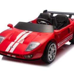 Ford GT Czerwony dwuosobowy samochód na akumulator dla dzieci