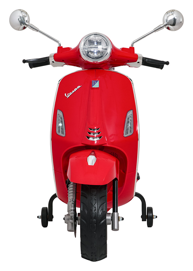 Skuter Piaggio Vespa ROMA Czerwony na akumulator dla dzieci - obrazek 2